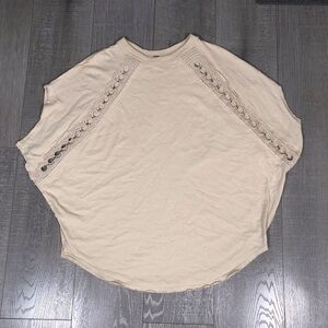 Free People Women’s Oversize Round Hem Top Size M